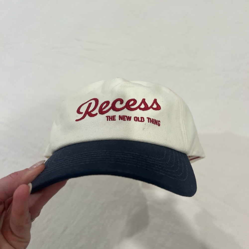 White and Blue Women's Cap - Picture 3 of 5